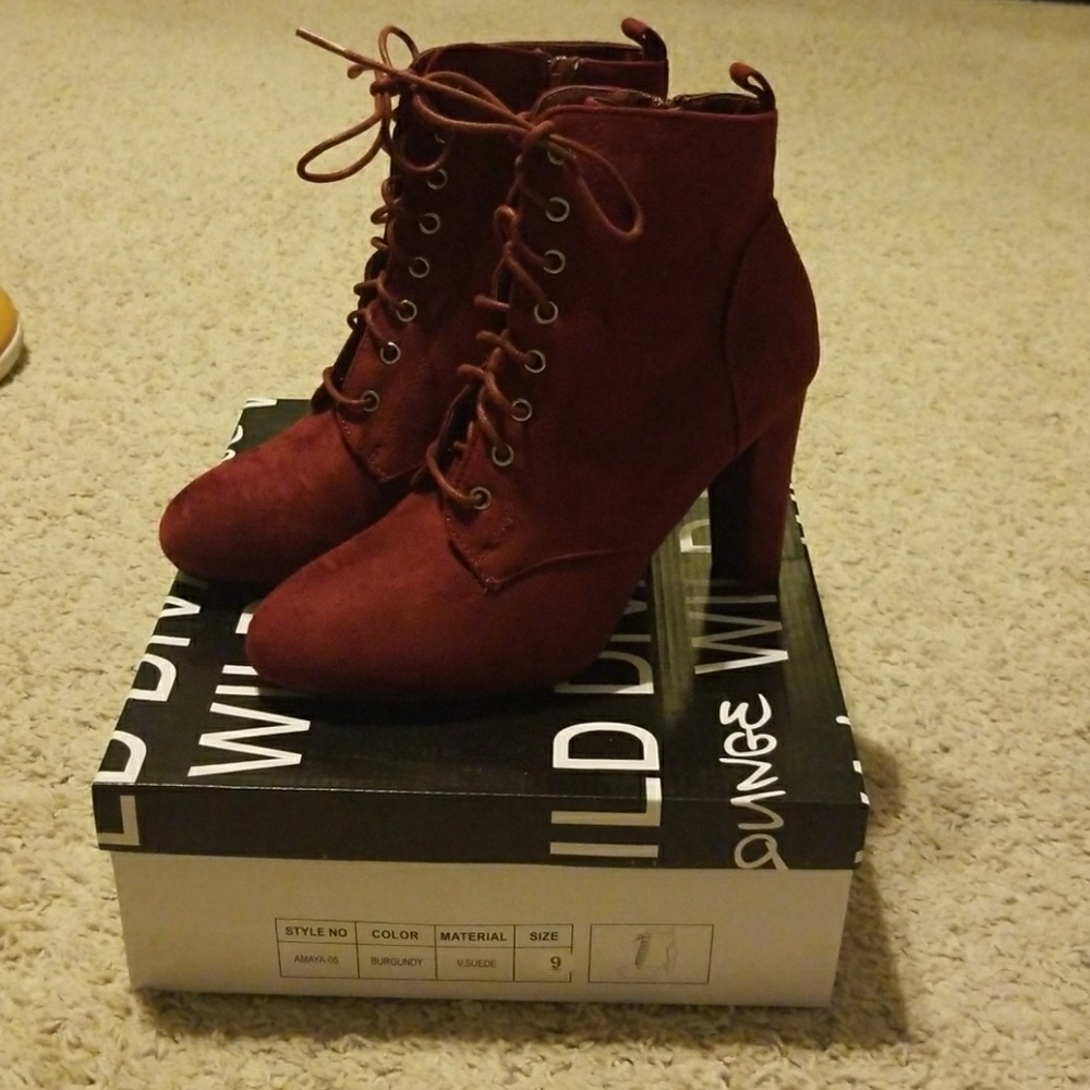 Suede Heel